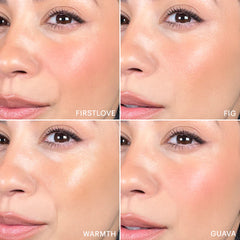 Glo Skin Beauty Cream Blush Swatches: Creme Rouge in Firstlove, Fig, Warmth & Guava