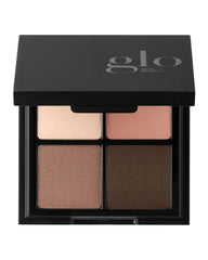 Glo Skin Beauty Lidschattenpalette mit vier Farbtönen, Farbton Bon Voyage, inklusive einem matten Braunton.