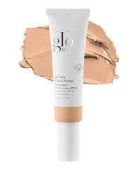 Oil-Free Tinted Primer SPF 30 mit Niacinamid, Farbton Light, Tube mit Swatch von Glo Skin Beauty
