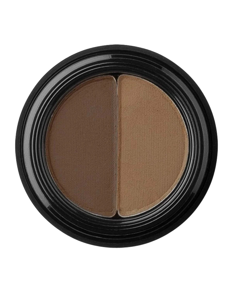 Glo Skin Beauty Brow Powder Duo in Brown – hochpigmentiertes Augenbrauenpuder für natürlich definierte Brauen