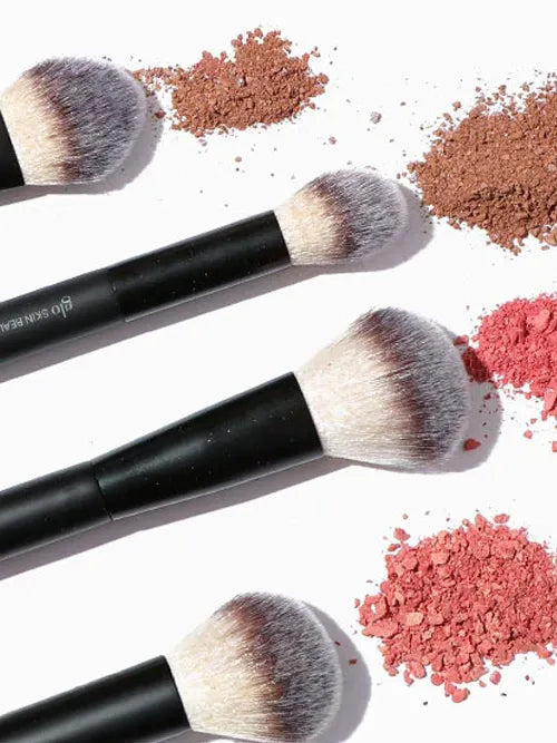 Glo Skin Beauty Cheek Brushes: Synthetische Make-up Pinsel für Puder, Bronzer und Rouge mit Texturen