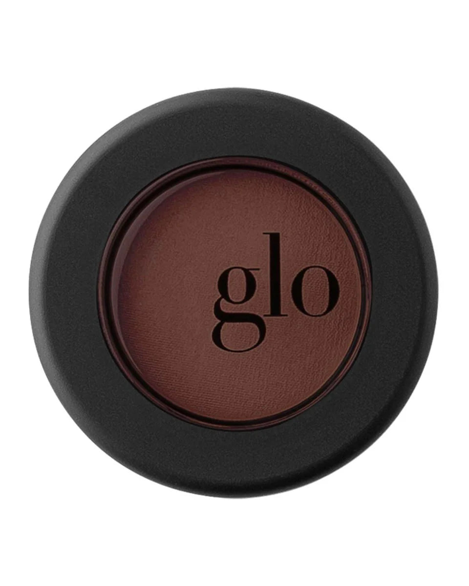 Glo Lidschatten im schwarzen runden Döschen, Farbton Mahagony