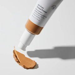 Oil-Free Tinted Primer SPF 30 mit Niacinamid, Farbton Medium-Deep, Tube mit Swatch von Glo Skin Beauty