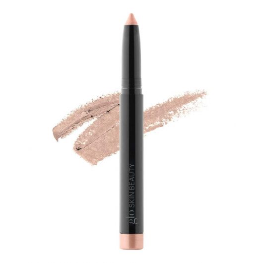 Cream Eyeshadow Stick im Farbton Prelude mit Swatch im Hintergrund, gebrandet mit Glo Skin Beauty