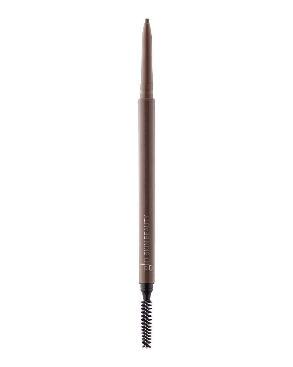 Glo Skin Beauty Retractable Browliner mit Spoolie, Farbton Dark Brown – präziser taupe Augenbrauenstift für natürliche Definition.