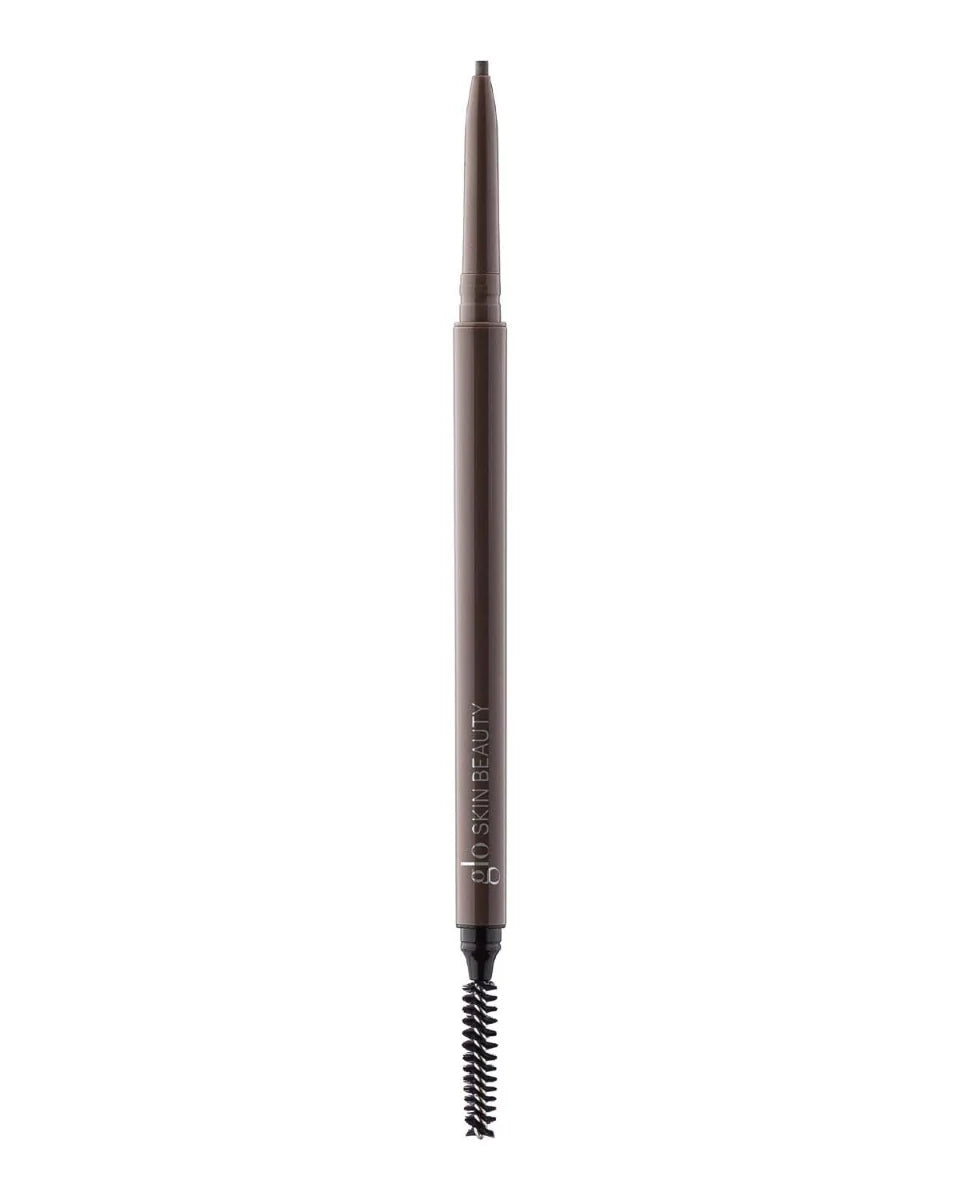 Glo Skin Beauty Retractable Browliner mit Spoolie, Farbton Raven – präziser taupe Augenbrauenstift für natürliche Definition.