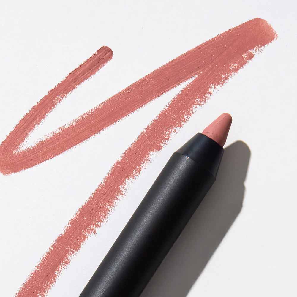Glo SKin Beauty, Matter Lip Crayon in Pink-Nude: Stiftspitze und Textur-Swatches