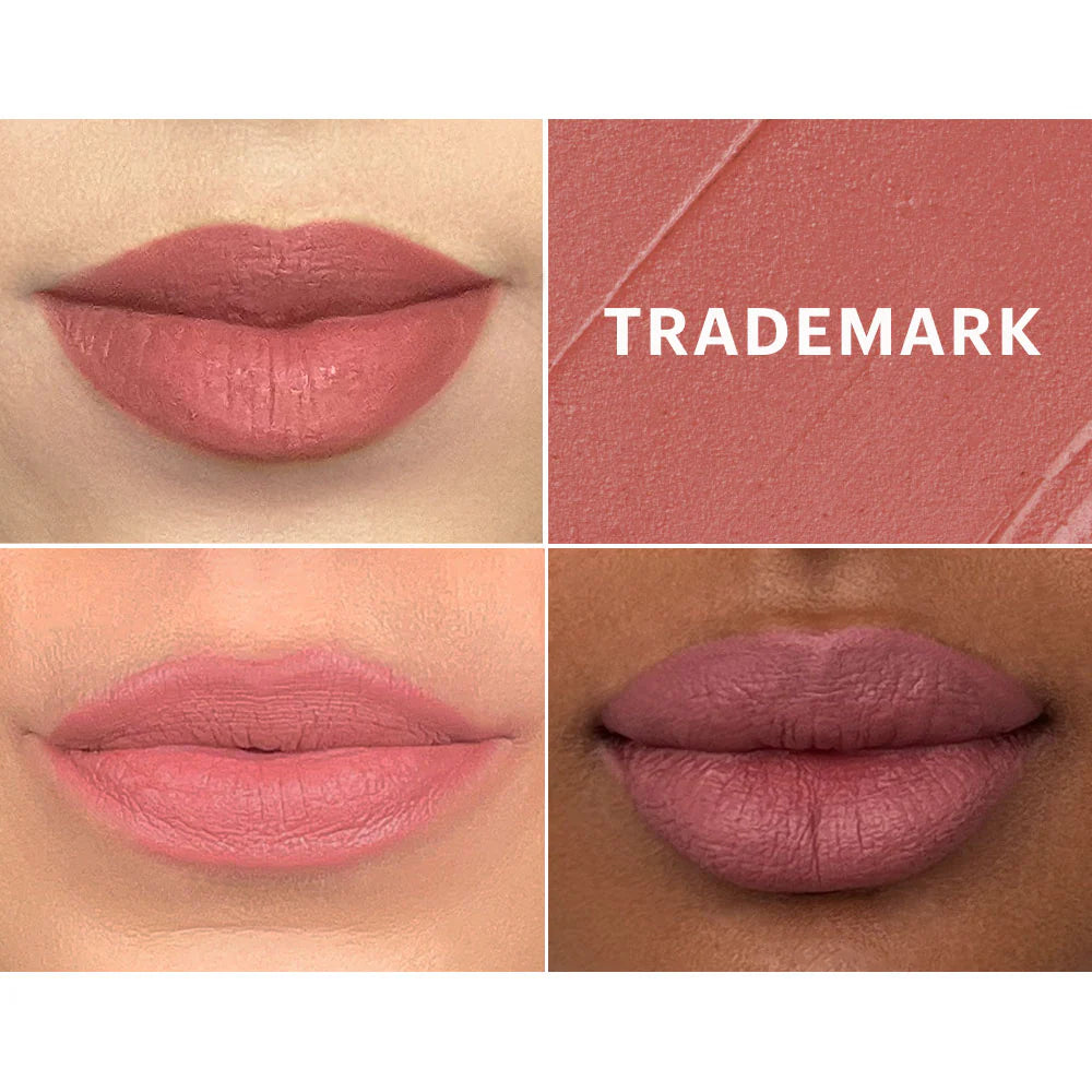 Glo Skin Beauty Suede Matte Crayon Trademark: Lip Swatches auf heller & dunkler Haut & matte Textur