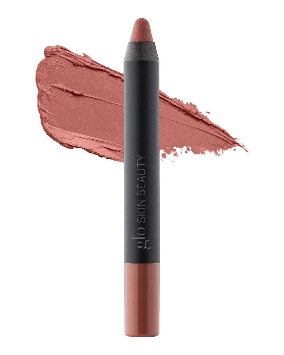 Glo Skin Beauty Suede Matte Crayon Woodrose: Stift & matter Swatch